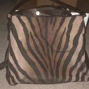 Coach zebra print purse.